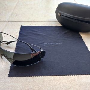 U2 Bono Emporio Armani (RED) Grey Vintage Sunglasses